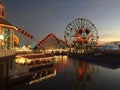 Pixar Pier Disneyland Los Angeles at night