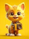 Pixar style cute cats, 3d cute cat, winking cat, wink one eye, soft pastel, love, happiness, nature + warm, Cinematic.Pixar style