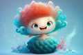 Pixar-Style Mermaid: A Super Happy Smile with Stunning Detail