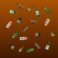 Pixel alcohol pattern