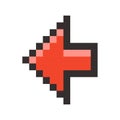 Pixel arrow pointer icon link marker