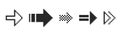 Pixel arrow set. Pixel art different directions 8 bit gaming console style sign. Interface icon. Collection Royalty Free Stock Photo