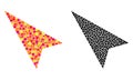 Pixel Arrowhead Left-Up Mosaic Icons