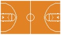 Pixel art basketball sport court layout retro 8