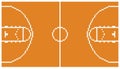 Pixel art basketball sport court layout retro 8