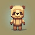 Pixel Art Bear: Accurate And Detailed Chinese Iconography Inspired Character