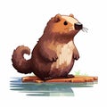 Pixel Art Beaver: Highly Detailed Illustration With Playful Visual Puzzles