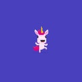 Pixel Art Unicorn Royalty Free Stock Photo