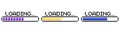 Pixel art 8-bit loading bar concept. Loading or Installing process.