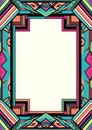 Pixel art border 90s retro nostalgic frame Royalty Free Stock Photo
