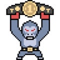 Pixel art champion gorilla