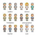 Pixel art collection professions