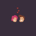 Pixel Art Couple