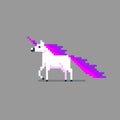 Pixel art cute unicorn Royalty Free Stock Photo