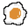 Pixel art of a egg