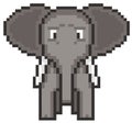 Pixel art elephant