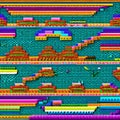 144 Pixel Art: A fun and playful background featuring pixel art in bright and vibrant colors that create a nostalgic and retro a