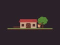 Pixel Art Game Scene