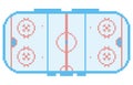 Pixel art hockey stadium playground ice court