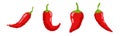 Pixel art hot chili pepper. 8 bit chile spicy paper