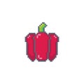 Pixel art bell pepper icon.