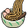 pixel art japanese noodle bowl