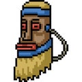 pixel art jungle tribe mask