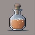 Pixel Art Magic Potion Bottle Icon Royalty Free Stock Photo
