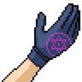 pixel art magic wizard glove