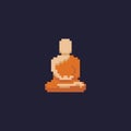 Pixel Art Monk