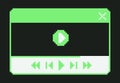 Pixel Art Retro Music Player Window User Interface Royalty Free Stock Photo