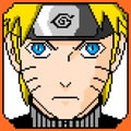 Pixel art naruto character anime japan illustration