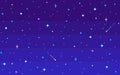 Pixel art night starry sky