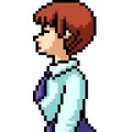 Pixel art ofice woman uniform