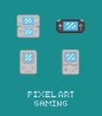 Pixel art retro video game Royalty Free Stock Photo