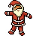 pixel art Santa Claus cookie