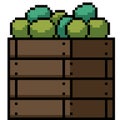 pixel art small fruit crate