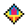 Pixel art magical item square