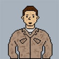 Style design pixel Army Air Force illustration