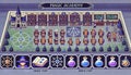 A pixel art-style fantasy game interface for a magic academy campus, featuring classrooms, libraries, and alchemy labs