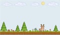 Pixel art sunny day