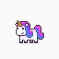 Pixel Art Unicorn Royalty Free Stock Photo