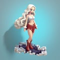 Pixel Arts Game Of Thrones Digital Character Inspired By Adonna Khare