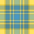 Pixel background vector design. Modern seamless pattern plaid. Square texture fabric. Tartan scottish textile. Beauty color madras