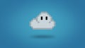 Pixel 8 bit cloud - high res wallpaper