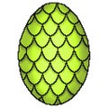 8 bit drawn colorfully designed scaled dragon egg