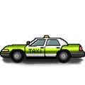 Pixel 8 bit drawn taxi driver for hire