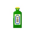 Pixel bottle of beer