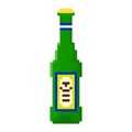 Pixel bottle of beer