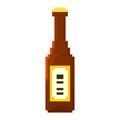 Pixel bottle of beer